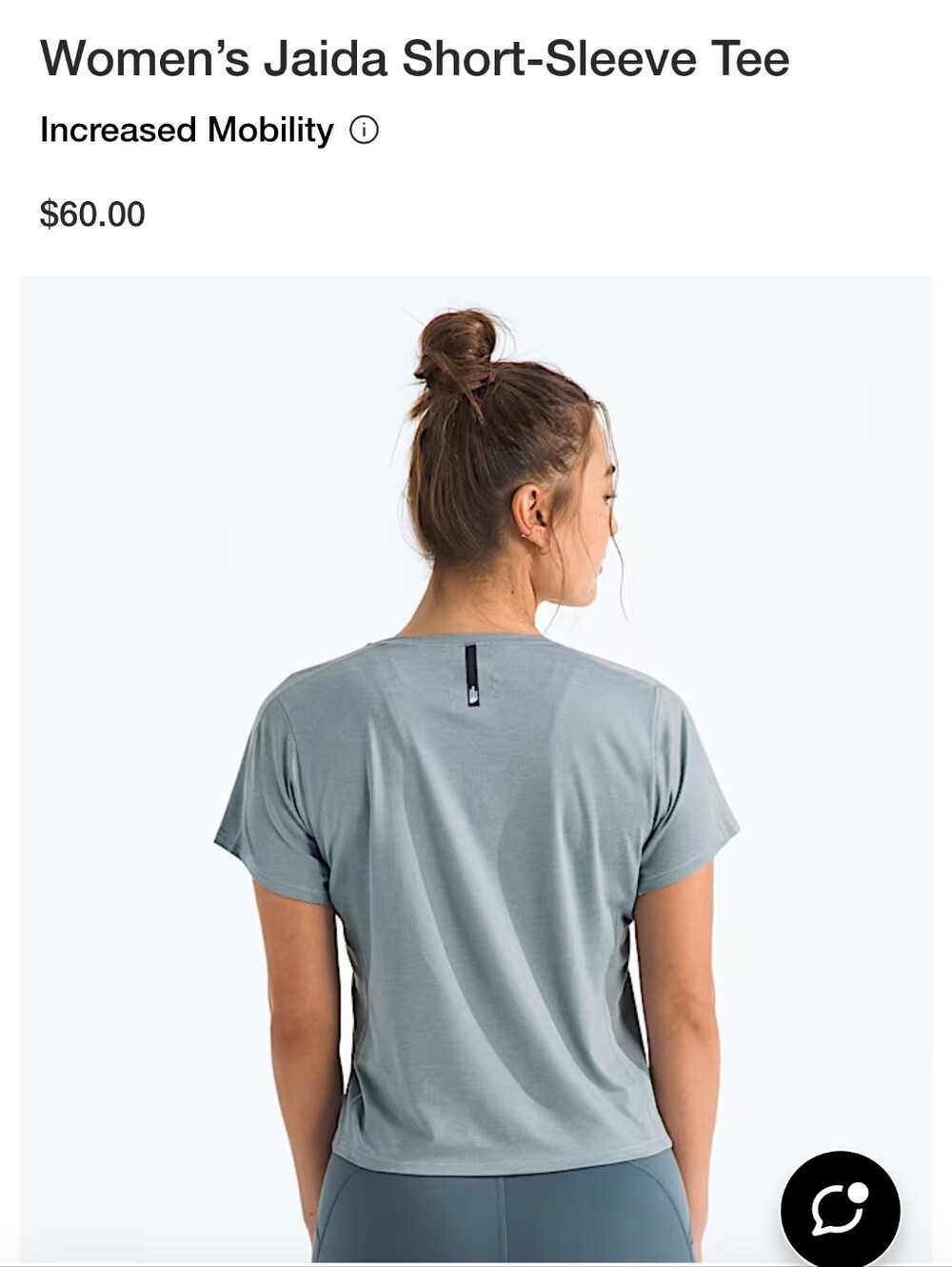 North Face Jaida Short-Sleeve Tee Frost Grey Small - Picture 2 of 5